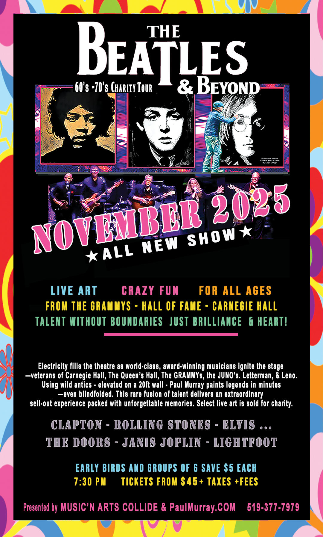 Beatles and Beyond 60's - 70's Charity Tour
